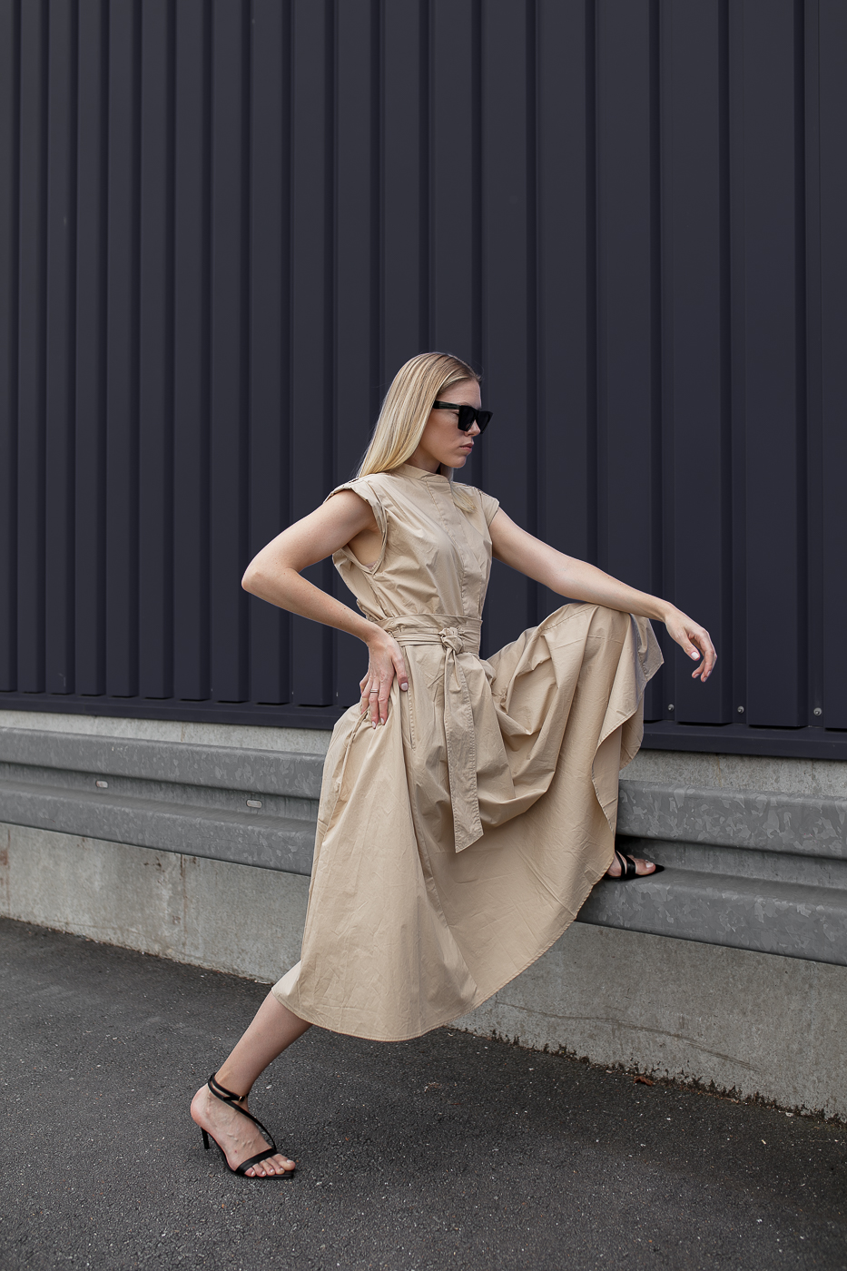 Summdress-Kleid-Sandals-Düsseldorf-Modeblog